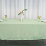 60"x102" Sage Green Polyester Rectangular Tablecloth