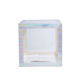 2pcs Transparent DIY Balloon Boxes, Baby Shower Party Decoration Boxes Iridescent Edges