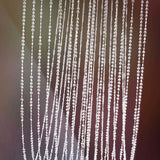 15 Strands | 15ft Crystal Beaded Ceiling Drape Curtains and Hanging Kit
