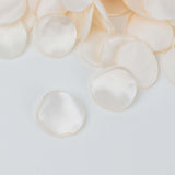 400 Pack | Shiny Ivory Life-Like Flower Petals, Silk Rose Petal Round Table Confetti