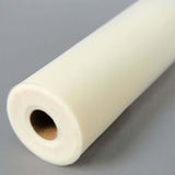 12inches x 100 Yards Ivory Tulle Fabric Bolt, Sheer Fabric Spool Roll For Crafts