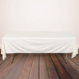 Elevate Your Table Setting with the Ivory Premium Scuba Wrinkle Free Rectangular Tablecloth