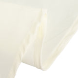 Ivory Seamless Cotton Blend Round Tablecloth - 90inch