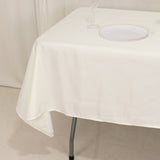 60"x102" Ivory Lamour Satin Rectangle Tablecloth