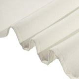 60"x126" Ivory Polyester Rectangular Tablecloth