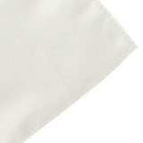 72x72inch Ivory Lamour Satin Table Overlay, Square Tablecloth Topper