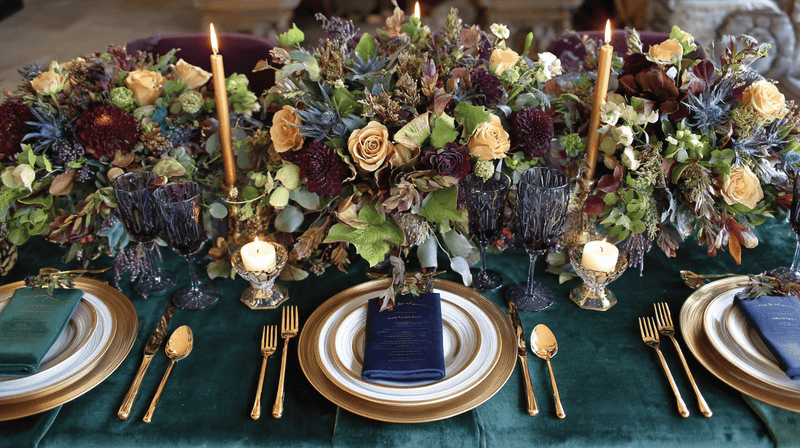 Jewel Stone Palette Tablescape