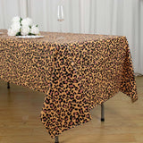 5 Pack Animal Theme Rectangle Plastic Table Covers, Jungle Safari PVC Waterproof