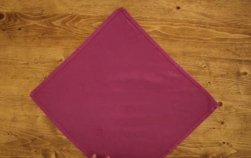 Napkin Folds for Wedding Receptions- knot fold napkins