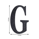 8 inch Black Decorative Rhinestone Alphabet Letter Stickers DIY Crafts - G