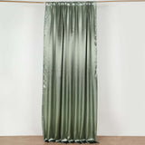 8ftx10ft Eucalyptus Sage Green Satin Formal Event Backdrop Drape