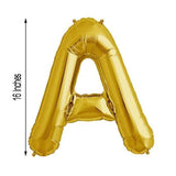 13inch Matte Gold Mylar Foil Letter  Balloons