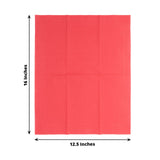 50 Pack | 2 Ply Soft Red Wedding Reception Dinner Paper Napkins