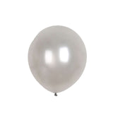 25 Pack | 12inch Shiny Pearl Silver Latex Helium, Air or Water Balloons