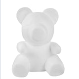 12inch DIY White 3D Modeling StyroFoam Bear, Polystyrene Craft Foam Animal