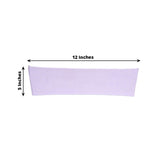 5 Pack | Lavender Lilac Spandex Stretch Chair Sashes | 5inch x 12inch