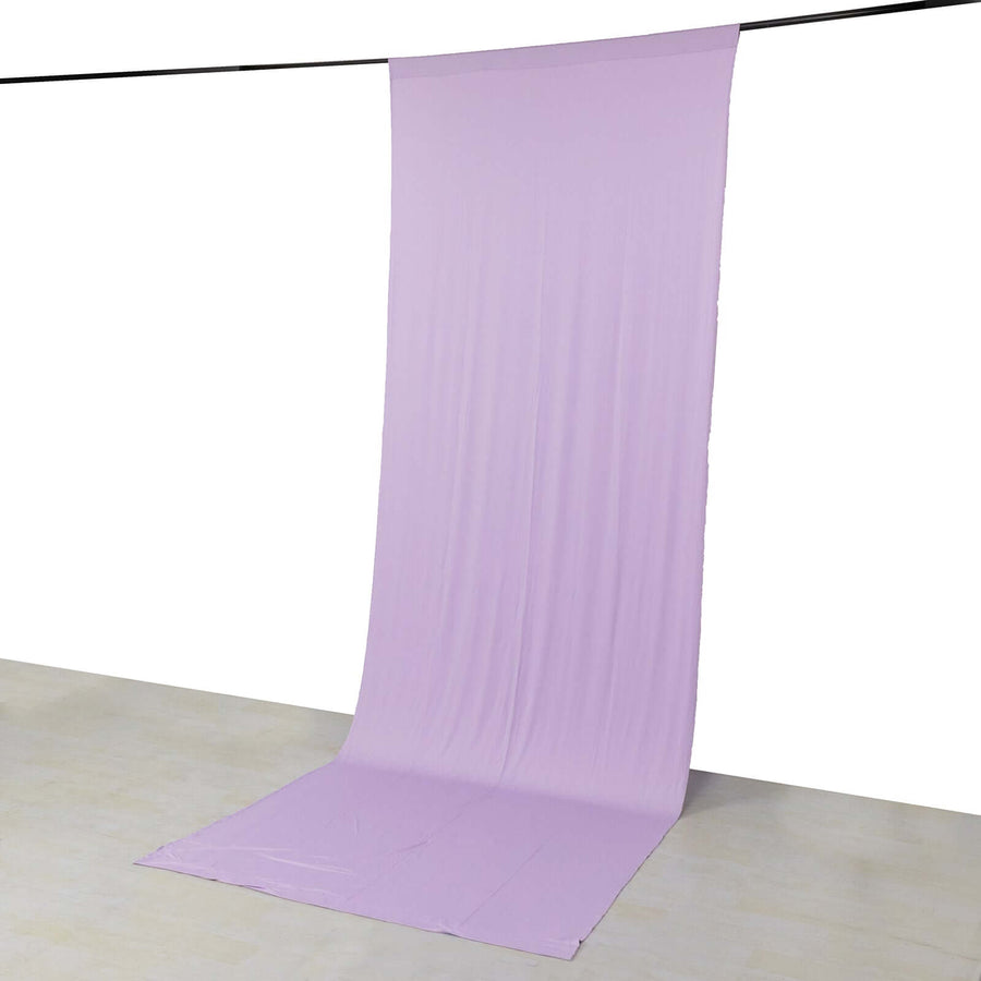 Lavender 4-Way Stretch Spandex Photography Backdrop Curtain with Rod Pockets, Drapery Panel