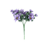 4 Bushes | 11inch Lavender Lilac Artificial Silk Daisy Flower Bouquet Branches