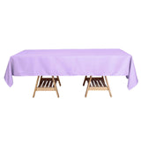 60"x102" Lavender Lilac Polyester Rectangular Tablecloth