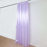 8ftx10ft Lavender Lilac Satin Formal Event Backdrop Drape, Window Curtain Panel