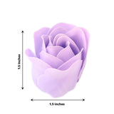 6 Pcs Lavender Lilac Scented Rose Soap Heart Shaped Party Favors With Gift Box And Ribbon