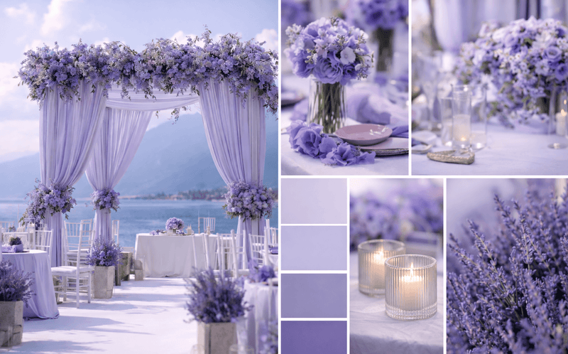 Lavender Wedding Color Palette