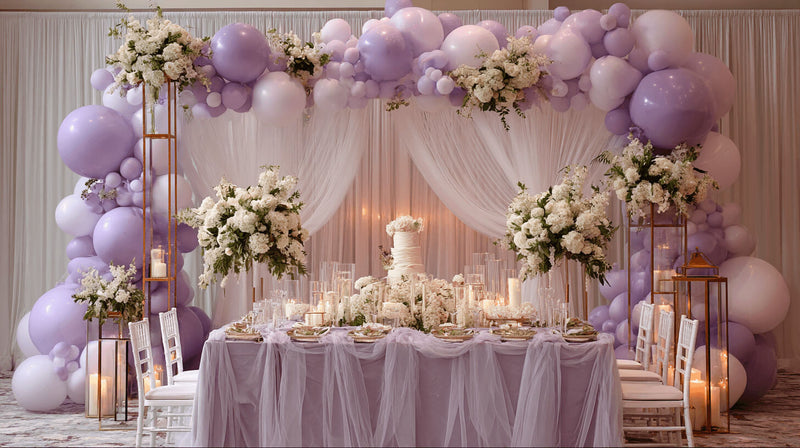 Lavender and White Baby Shower Theme