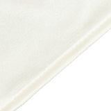 90"x132" Shimmer Pearl White Scuba Rectangle Tablecloth, Wrinkle Free Seamless Premium