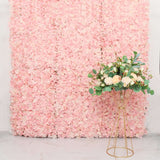 11 Sq ft. | Blush Rose Gold UV Protected Hydrangea Flower Wall Mat Backdrop