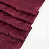 90x132Inch Burgundy Accordion Crinkle Taffeta Rectangular Tablecloth