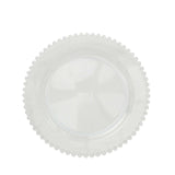 10 Pack | 10inch Clear Beaded Rim Disposable Dinner Plates#whtbkgd