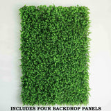 11 Sq ft. | Baby Green Boxwood Hedge Garden Wall Backdrop Mat