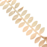 50ft | 4inch Champagne Leaf Petal Taffeta Ribbon Sash, Artificial DIY Fabric Garlands#whtbkgd