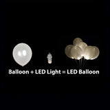 12 Pack Warm White Bullet LED Vase Lights with String | Waterproof Balloon Lantern Lights