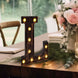 Antique Black Industrial Style LED Marquee Alphabet Letter Sign, 9inch Light Up Letter