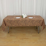 5 Pack Animal Theme Rectangle Plastic Table Covers, Jungle Safari PVC Waterproof