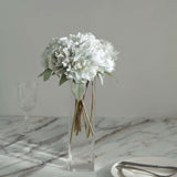 11inch Silver Blue Real Touch Artificial Silk Peonies Flower Bouquet