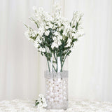 12 Stems | Ivory Artificial Silk Babys Breath Flower Bushes Spray