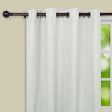 42-126inch Adjustable Curtain Rod Set, Bronze, Round Finials