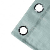 2 Pack | Handmade Dusty Blue Faux Linen Curtains 52x64 inches Curtain Panels With Chrome Grommets