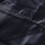 Black Fire Retardant Sheer Organza Premium Curtain Panel Backdrops With Rod Pockets - 10ftx10ft