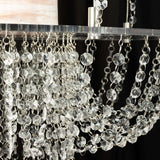 25inch Acrylic Crystal Chandelier Wedding Cake Stand, Hanging Style Drape Cake Swing