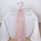 6 FT | Blush | Rose Gold Premium Chiffon Table Runner