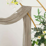 20ft Natural Gauze Cheesecloth Fabric Wedding Arch Drapery, Window Scarf Valance, Boho Decor