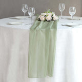 6ft Eucalyptus Sage Green Premium Chiffon Table Runner