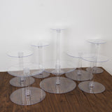 8-Tier Clear Acrylic Cake Stand Set, Cupcake Holder Dessert Pedestals