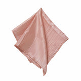 5 Pack | Dusty Rose Accordion Crinkle Taffeta Dinner Napkins | 20x20Inch