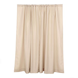 2 Pack Nude Polyester Event Curtain Drapes, 10ftx8ft Backdrop Event Panels With Rod Pockets 130 GSM