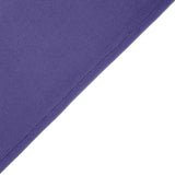 Purple Stretch Spandex Rectangle Tablecloth 8ft Wrinkle Free Fitted Table Cover