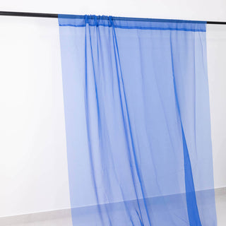 <h3 style="margin-left:0px;"><strong>Embrace the Elegance of Premium Royal Blue Chiffon Curtain Panels</strong>